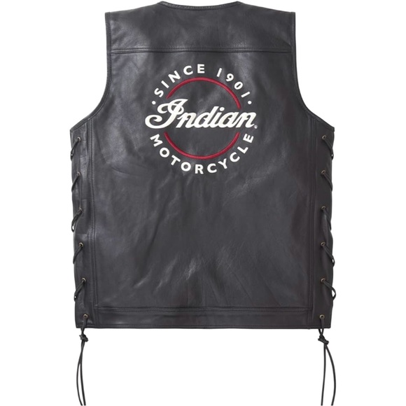 Indian motorcycle Other - NWT Indian Motorcycle Black Leather Moto Westetn Vest